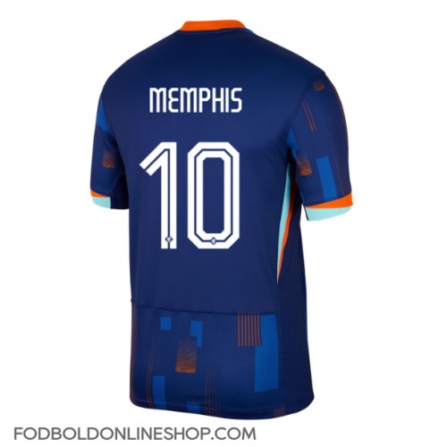 Holland Memphis Depay #10 Udebanetrøje EM 2024 Kortærmet